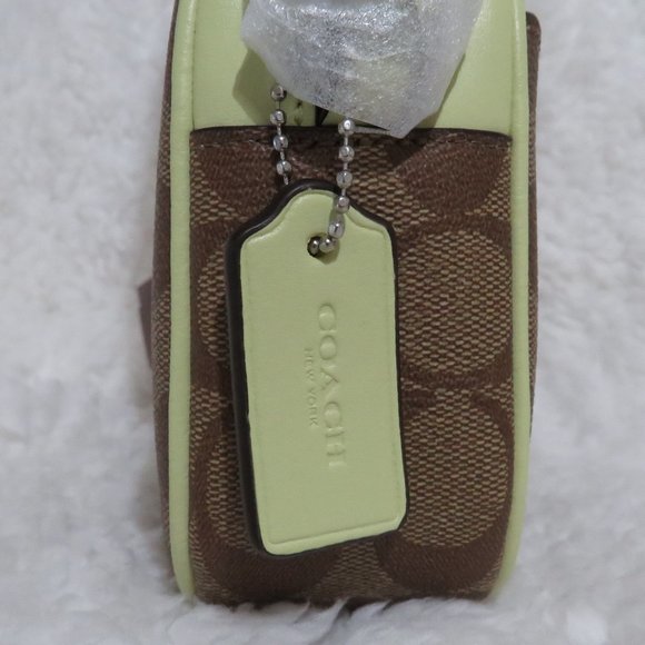 Coach Bags Coach Signature Mini Jamie Camera Bag Khakipale Lime
